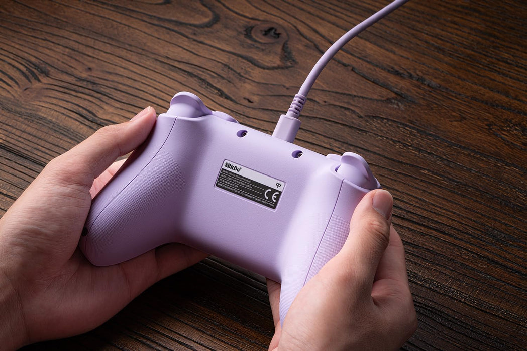 8Bitdo Ultimate 2C Wired Controller for Windows PC and Android, with 1000Hz Polling Rate, Hall Effect Joysticks and Hall Triggers, and Remappable L4/R4 Bumpers (Purple