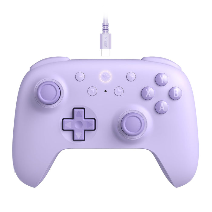 8Bitdo Ultimate 2C Wired Controller for Windows PC and Android, with 1000Hz Polling Rate, Hall Effect Joysticks and Hall Triggers, and Remappable L4/R4 Bumpers (Purple