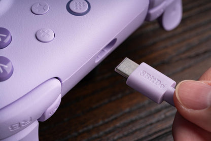 8Bitdo Ultimate 2C Wired Controller for Windows PC and Android, with 1000Hz Polling Rate, Hall Effect Joysticks and Hall Triggers, and Remappable L4/R4 Bumpers (Purple