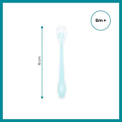 Babymoov A102407 Set van 5 Siliconen Lepels voor Baby’s, meerkleurig