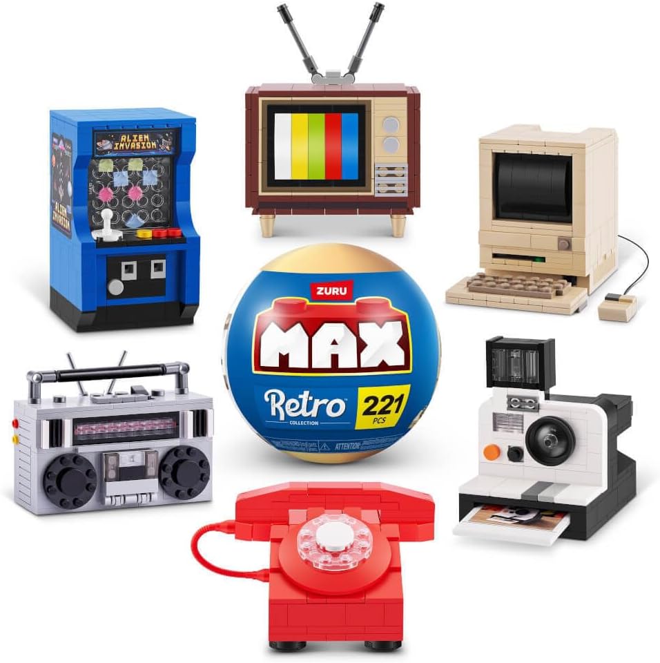 ZURU - ZURU Max Premium Retro - Bouwspeelset in Verrassingsbal
