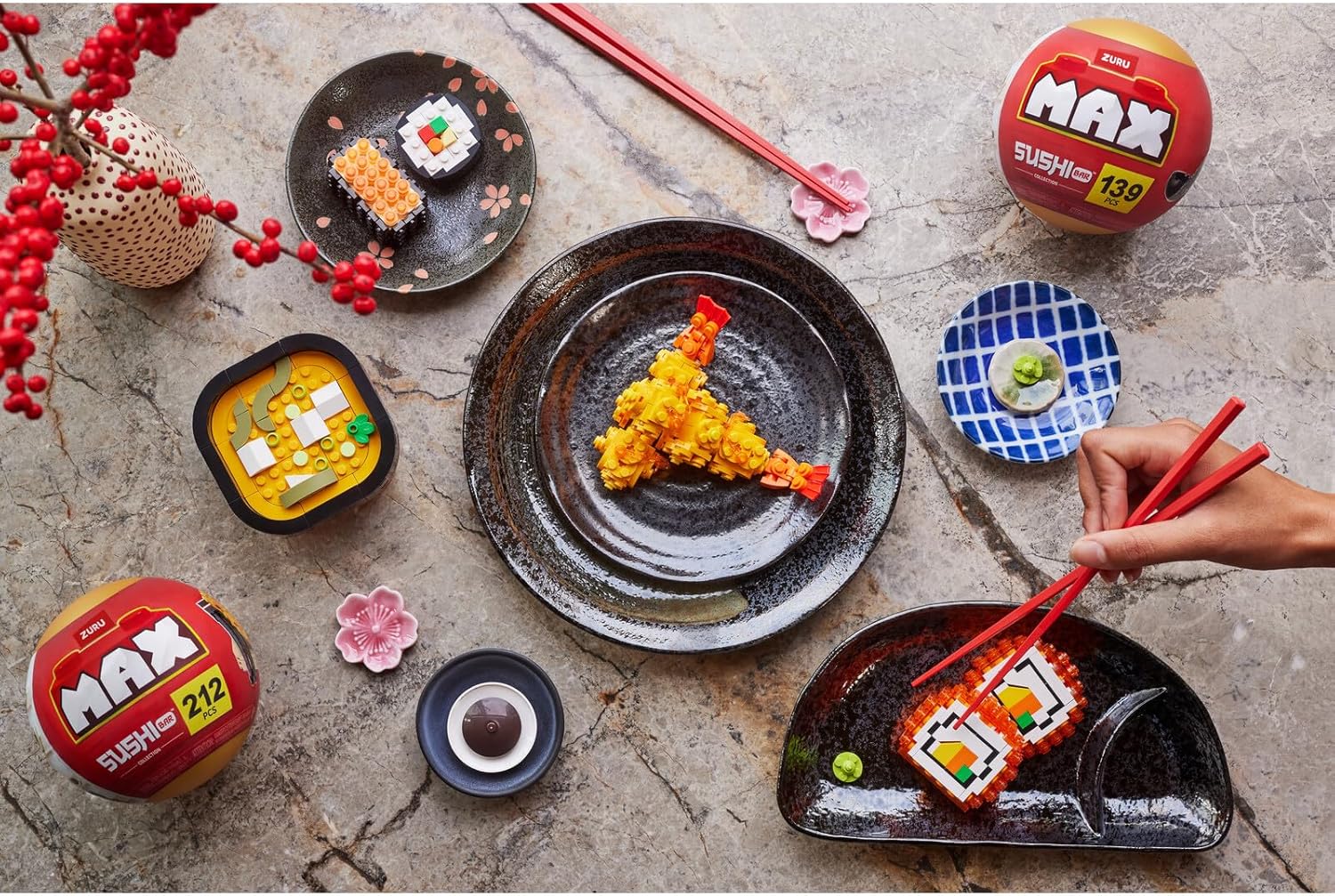 ZURU - ZURU Max Premium Sushi - Bouwspeelset in Verrassingsbal