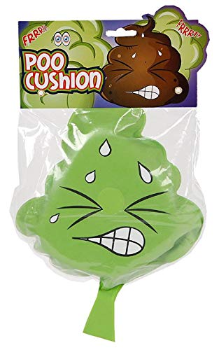 Poo Junior Fart Cushion 24 x 19 cm Green