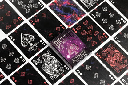 Bicycle® Stargazer Falling Star Playing Cards - 1 Deck, Air Cushion Finish, Professional, Superb Handling & Durability, Great Gift For Card Collectors, Black