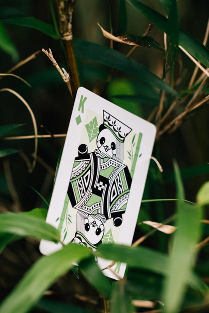 Bicycle Panda Playing Cards Cute Animal Playing Cards 1 Deck, Green