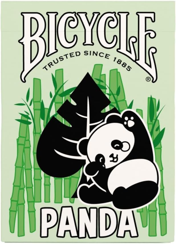 Bicycle Panda Playing Cards Cute Animal Playing Cards 1 Deck, Green