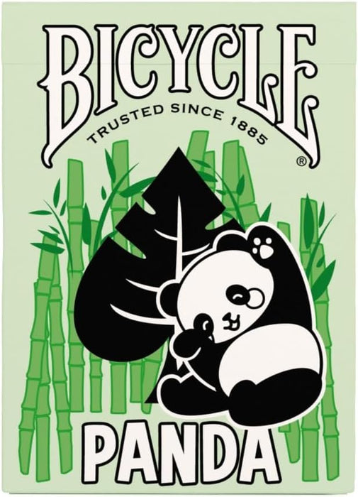 Bicycle Carte da gioco a forma di panda con animali carini, 1 mazzo, verde