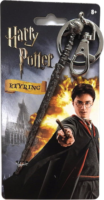 Harry Potter - Llavero de peltre con varita de agua muerta