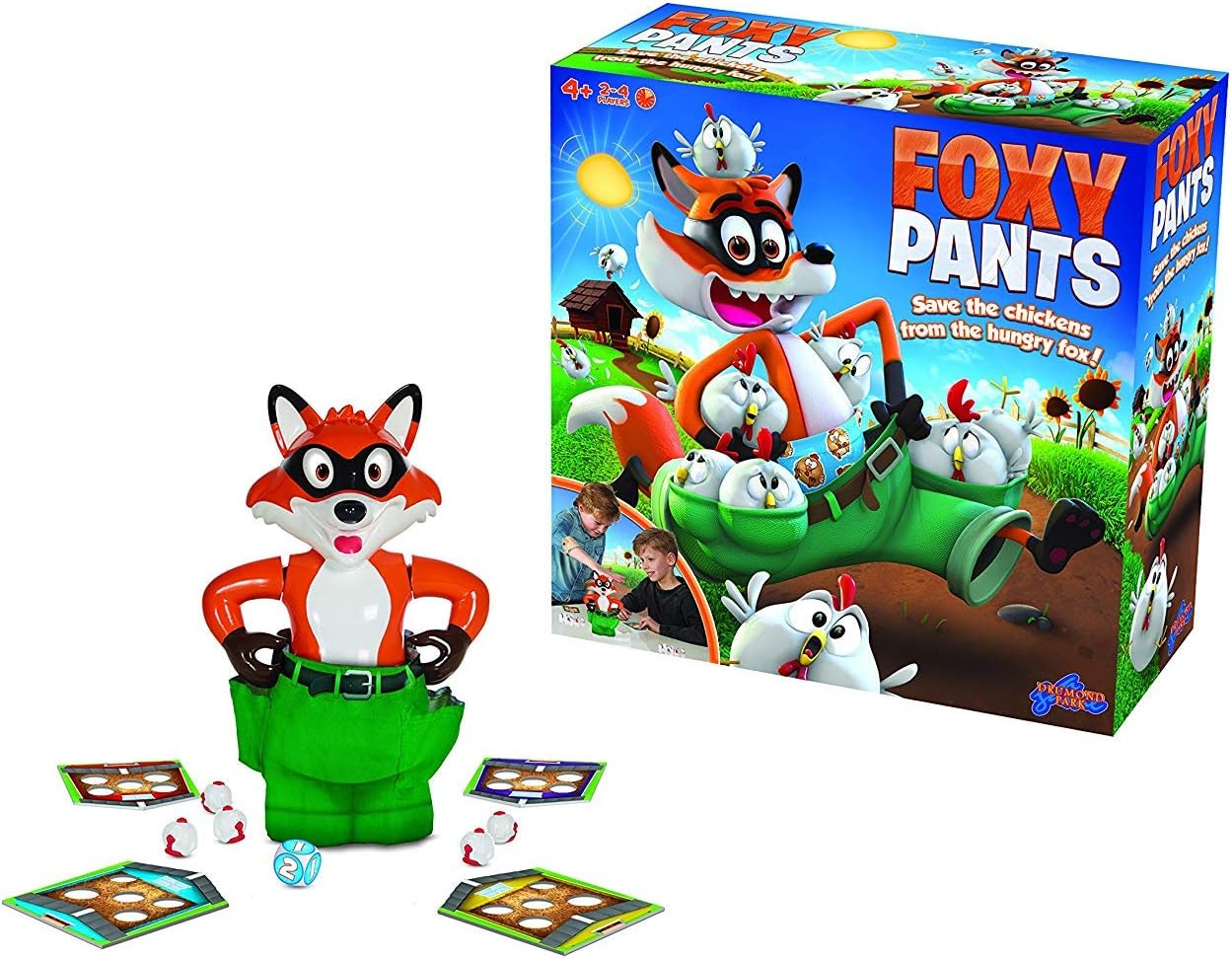 Foxy Pants: Save the Chickens From the Hungry Fox! | Fun Board Game for Kids | For 2-4 Players | Ages 4+