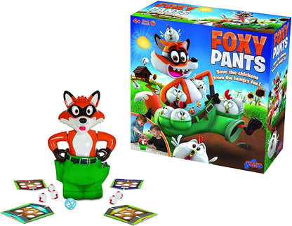 Foxy Pants: Save the Chickens From the Hungry Fox! | Fun Board Game for Kids | For 2-4 Players | Ages 4+