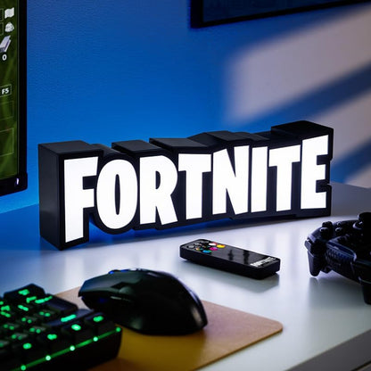 Fortnite RGB Colour-Changing Logo Light, Officially Licensed Gaming Lamp with Remote Control, Display on Wall or Desk, USB Powered Home Décor for Gamers | Paladone
