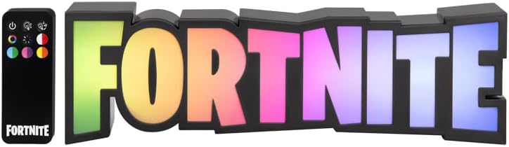 Fortnite RGB Colour-Changing Logo Light, Officially Licensed Gaming Lamp with Remote Control, Display on Wall or Desk, USB Powered Home Décor for Gamers | Paladone