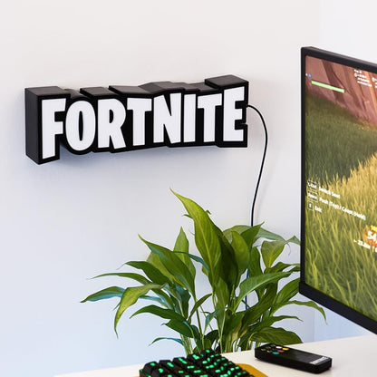 Fortnite RGB Colour-Changing Logo Light, Officially Licensed Gaming Lamp with Remote Control, Display on Wall or Desk, USB Powered Home Décor for Gamers | Paladone