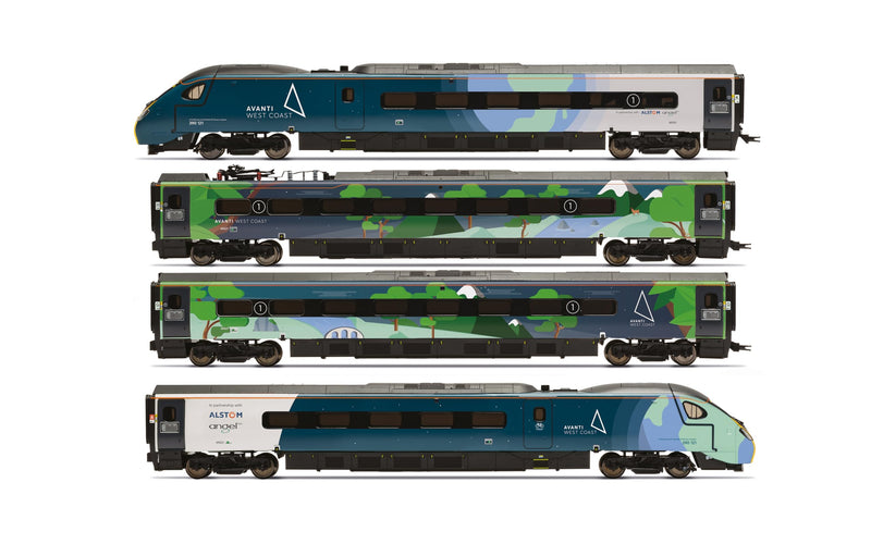 Avanti West Coast Class 390 Cop26 Livery 4 Car Train Pack 390121