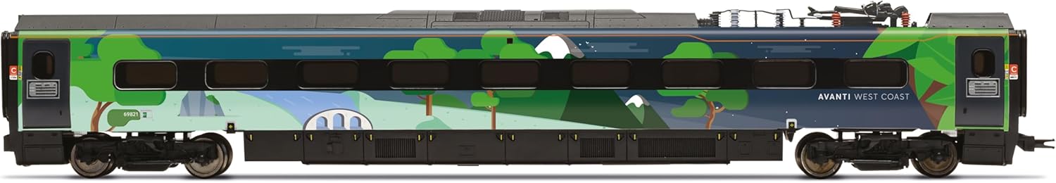 Hornby R40483 Avanti West Coast Class 390 Climate change livery Coach pack 3 69721 + 69821 + 69921