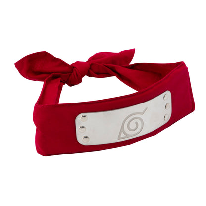 Naruto Shippuden Official Konoha Red Headband Replica Adult Size 35"x1.9" Anime Cosplay Naruto Merch Naruto Headband Naruto Cosplay Merch Gift