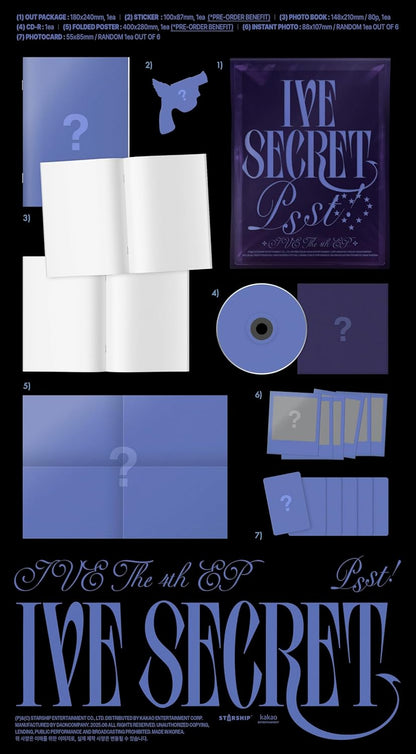 Ive Secret - Random Cover - incl. Photobook, Instant Photo + Photocard