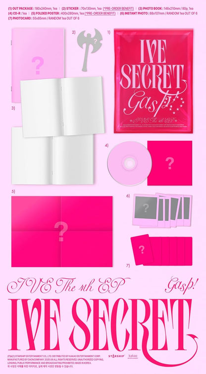 Ive Secret - Random Cover - incl. Photobook, Instant Photo + Photocard