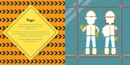 Color with Stickers: Construction: 10 Pictures to Make Includes Fun Facts!