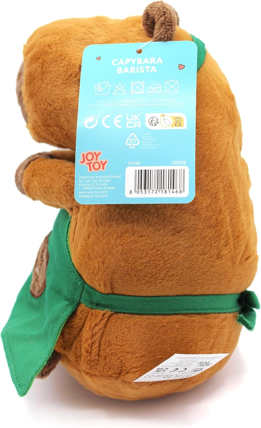 Joytoy - Hug-a-Capybara 24146 Capybara Barista Plush Toy 21 cm