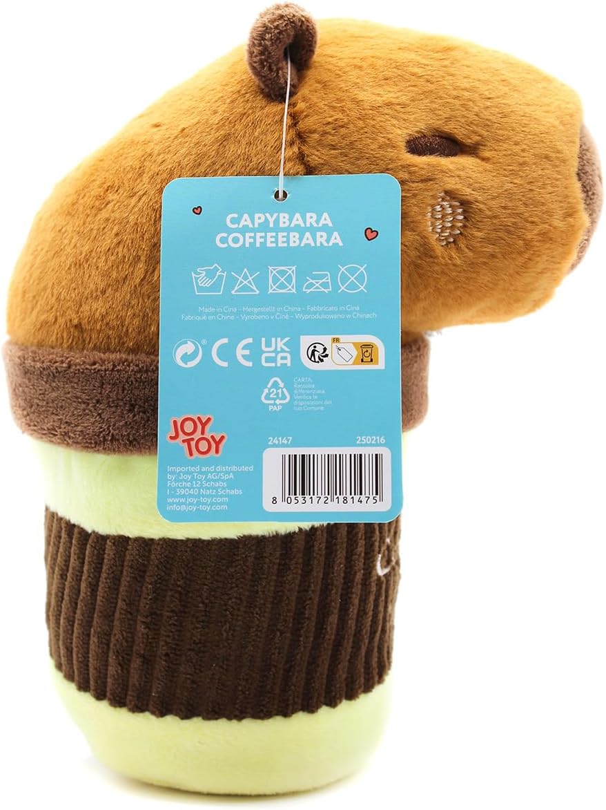 Joytoy - Hug-a-Capybara 24147 Capybara Coffeebara Plush Toy 21 cm