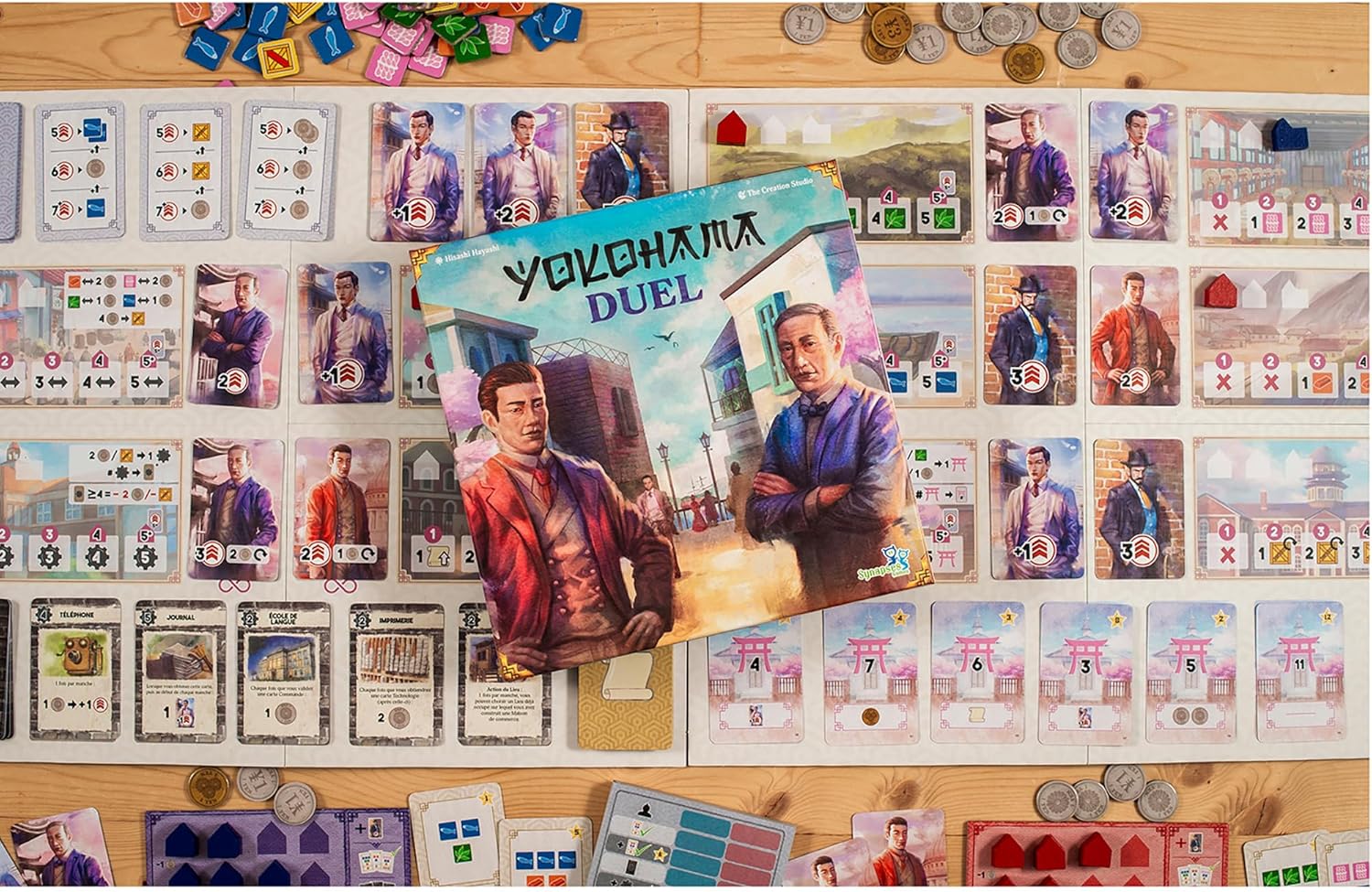 Synapses Games | Yokohama Duel | Board Game | Ages 12+ | 2 Players | 45 Minutes Playing Time