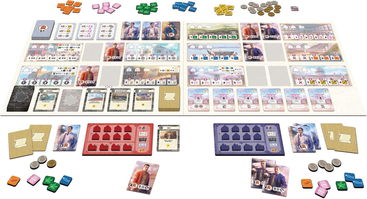 Synapses Games | Yokohama Duel | Board Game | Ages 12+ | 2 Players | 45 Minutes Playing Time
