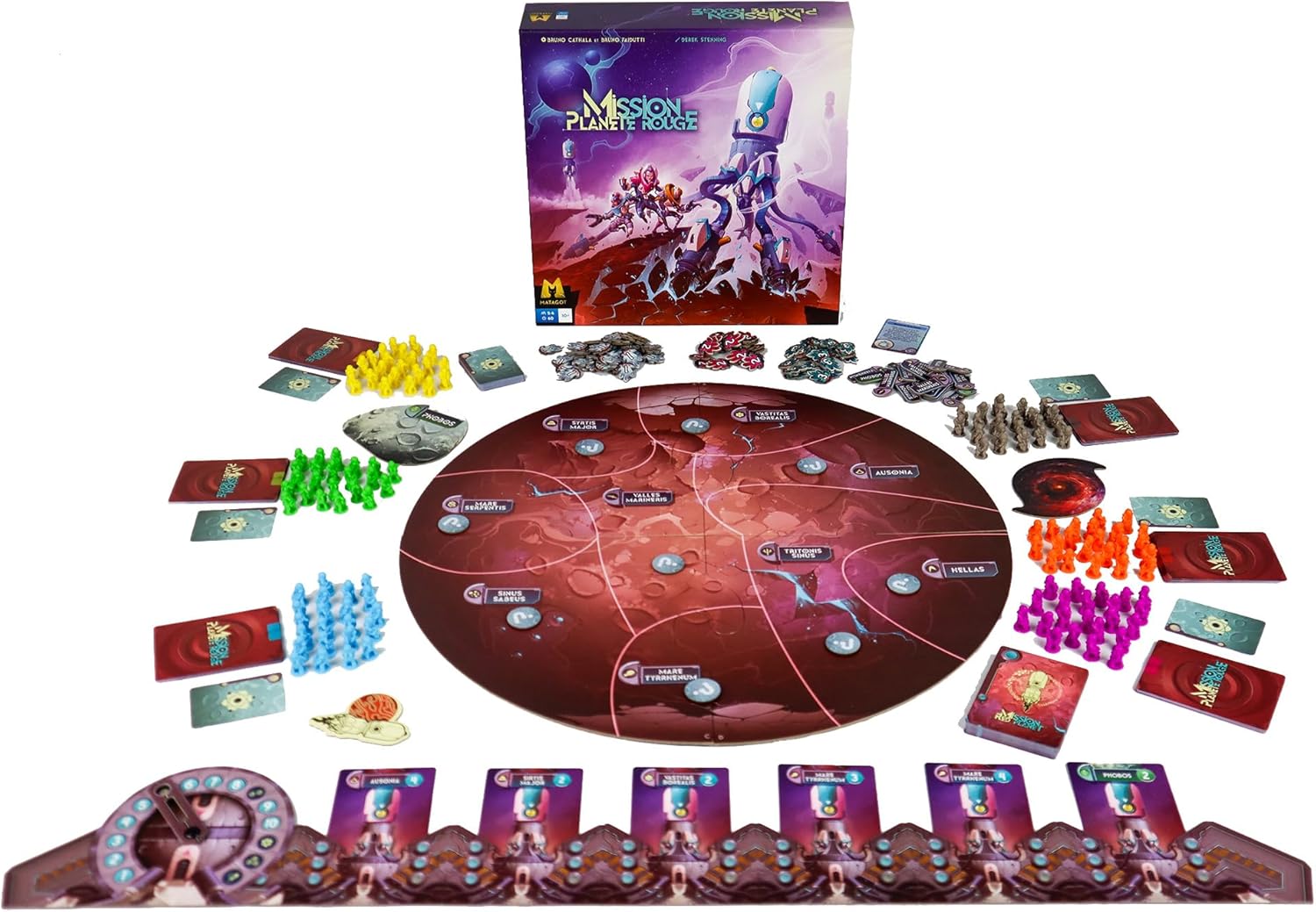 Mission Red Planet Board Game - Compete to Colonize Mars in a Space Exploration & Resource Management Strategy Game, Fun for Kids & Adults, Ages 14+, 2-6 Players, 45-90 Minute Playtime