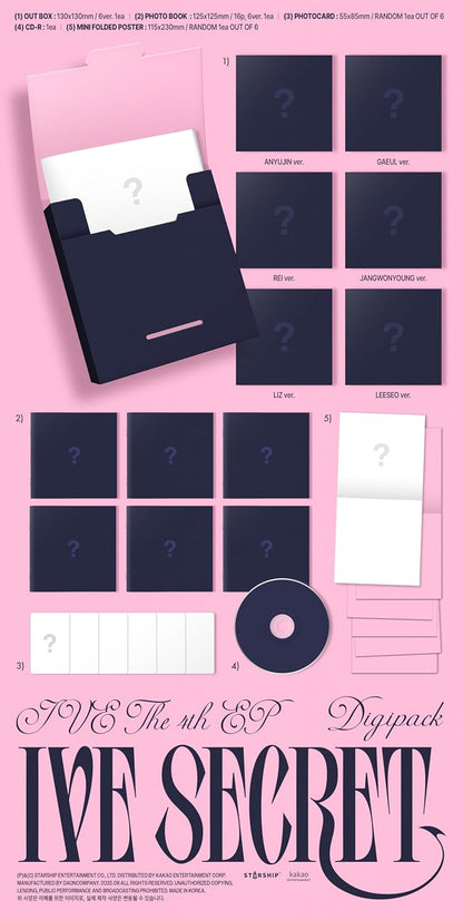 Ive - Ive Secret - Digipack Random Cover Version
