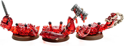 Renegade Games : Heroscape : Molten Crustaceans & Tanuki Tricksters – Extension de l'armée, 5 Figurines Non peintes assemblées et 5 Cartes, Accessoire de Jeu de Figurines