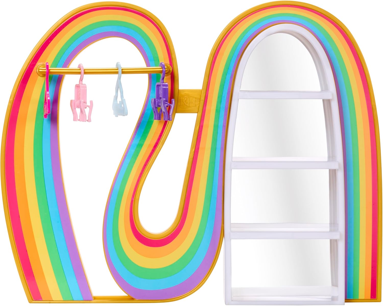 Rainbow High Amaya’s Rainbow Closet Playset - with Exclusive Rainbow Doll, Fashion, Shoes, Purses, Hangers, Clothes Rack, Shelves, Fun Present for Kids 4+