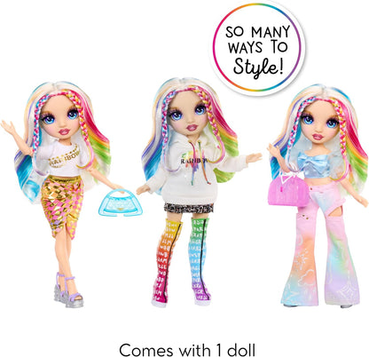 Rainbow High Amaya’s Rainbow Closet Playset - with Exclusive Rainbow Doll, Fashion, Shoes, Purses, Hangers, Clothes Rack, Shelves, Fun Present for Kids 4+
