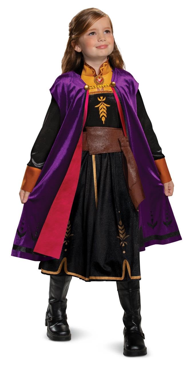 JAKKS PACIFIC Deluxe Kostüm Anna Die Eiskönigin Mädchen – Mehrfarbig – 7 – 8 Jahre (124 – 136 cm