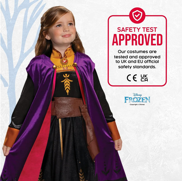 Disney Disfraz Anna Frozen Niña, Vestido Frozen, Disfraces para Carnaval y Halloween