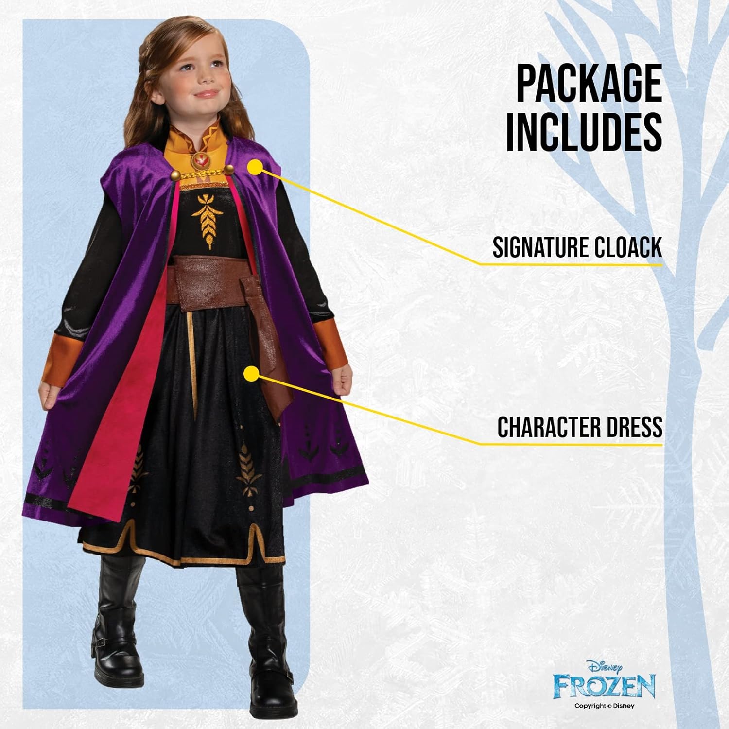 Disney Disfraz Anna Frozen Niña, Vestido Frozen, Disfraces para Carnaval y Halloween