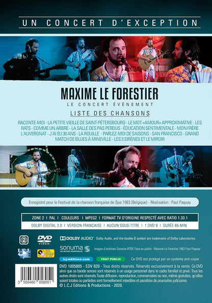 MAXIME LE FORESTIER - CONCERT 1983