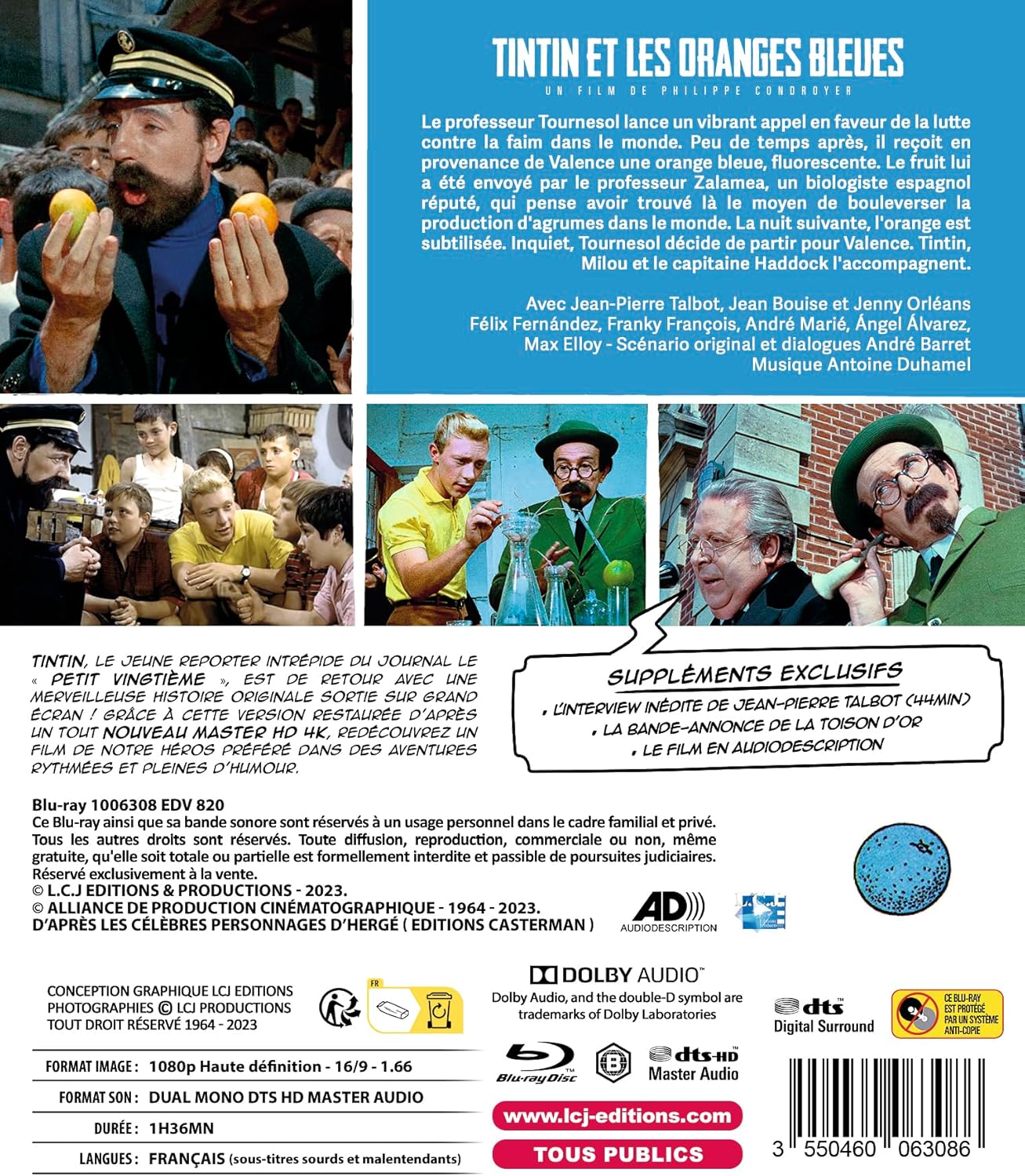 Tintin et les orange bleues - blu-ray