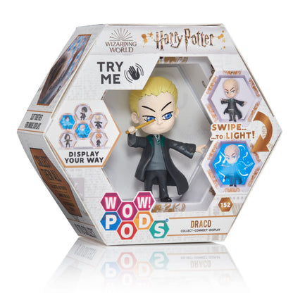 WOW! PODS Harry Potter Wizarding World Light-Up Bobble-Head Figuur Serie 2 | Officieel Verzamel Speelgoed - Draco Malfidus met Mystery Light Reveal | Collect Connect en Display