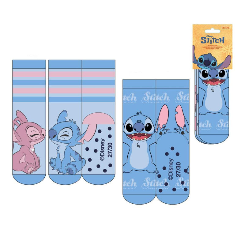 CERDÁ LIFE'S LITTLE MOMENTS Unisex Kinder Antideslizante Diseño Cómodo Y Seguro | Calcetines Cómodos para Niños rutschfeste Socken mit Stitch-Applikationen (2er Pack)