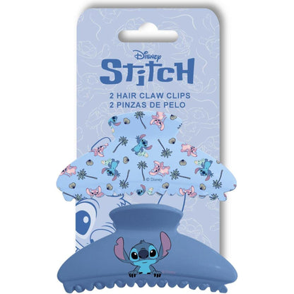 Stitch - 2 Hair Claw Clips Blue