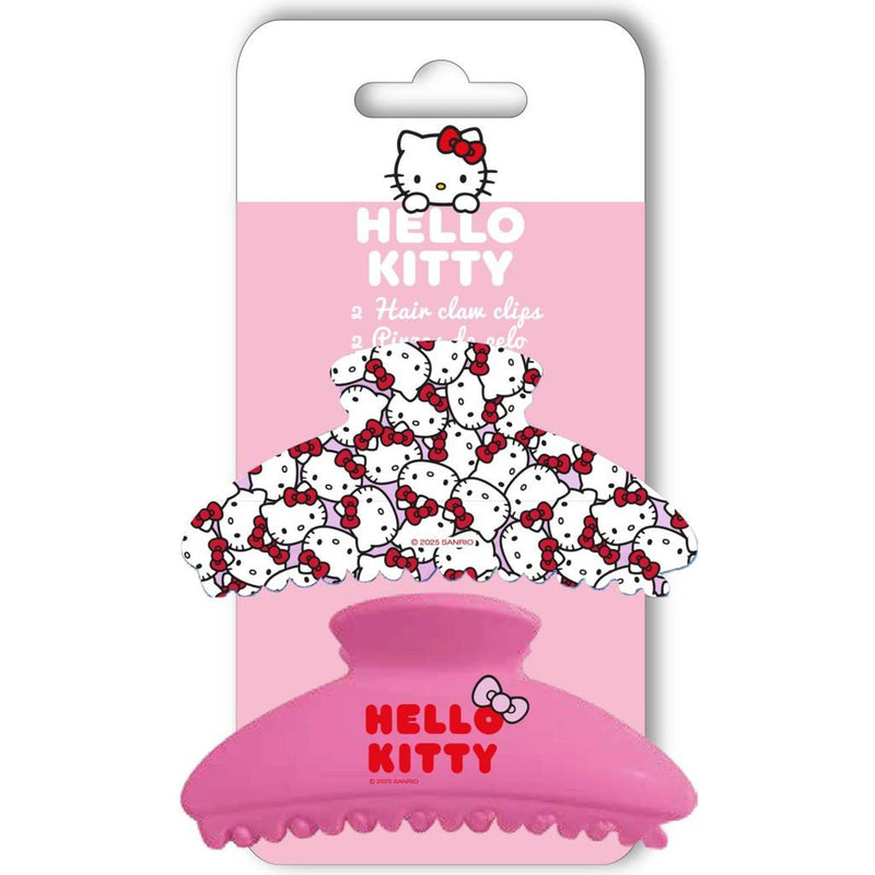 Hello Kitty - 2 Hair Clam Clips Pink