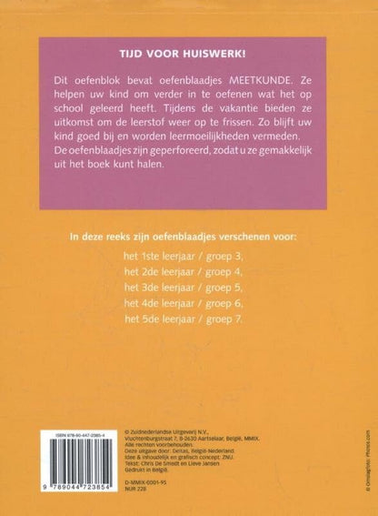 Oefenblaadjes meetkunde (10-11 j.): Met uitscheurbare blaadjes (Tijd voor huiswerk