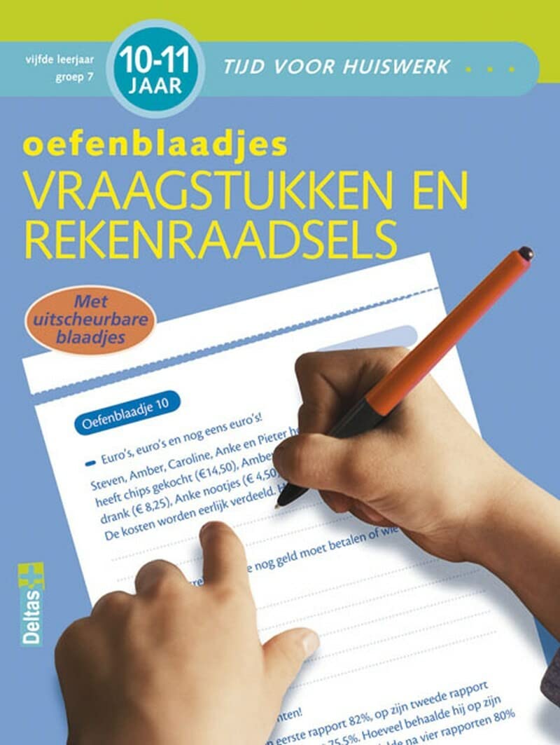 Oefenblaadjes vraagstukken (10-11 j.): Met uitscheurbare blaadjes (Tijd voor huiswerk