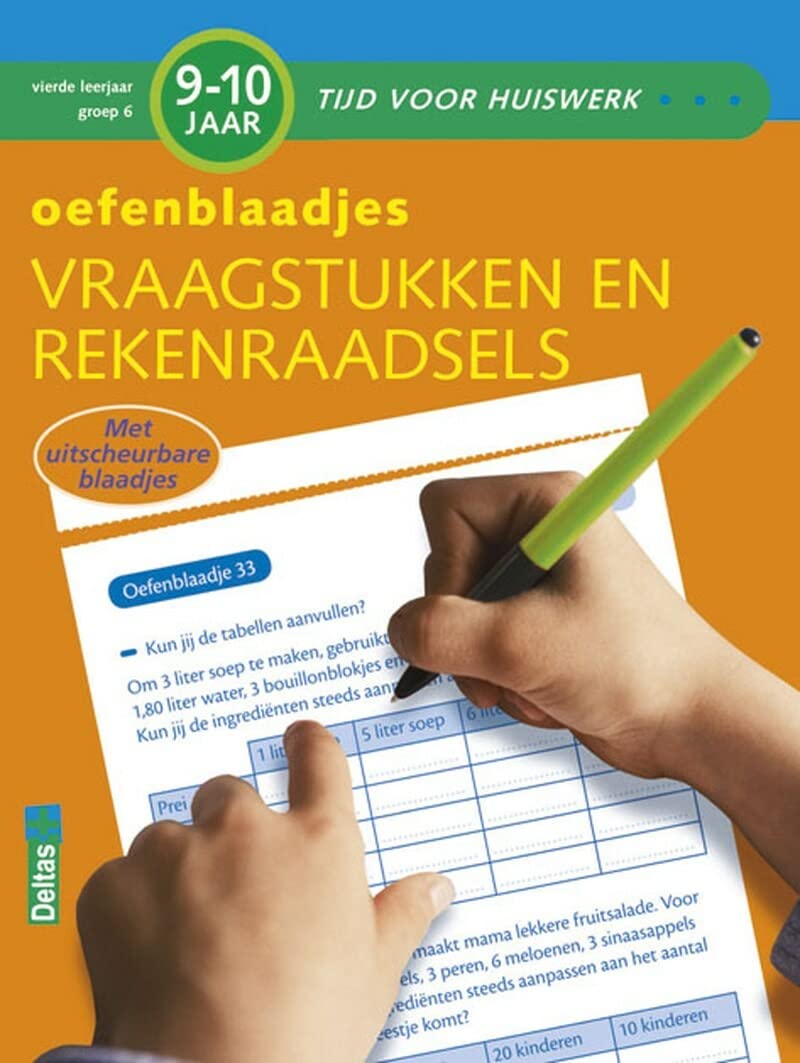 Oefenblaadjes Vraagstukken en rekenraadsels 9-10 jr (Tijd voor huiswerk