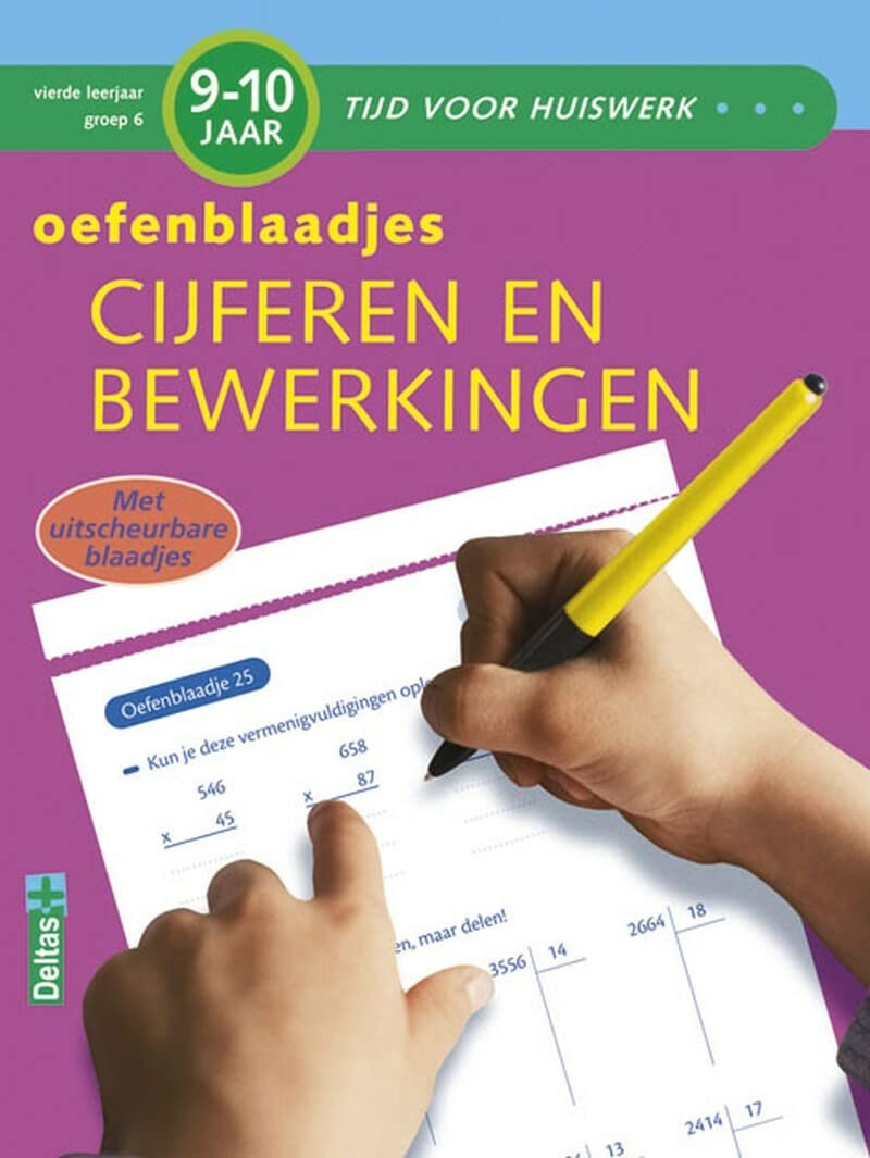 Cijferen en bewerkingen 9-10 jr: Met uitscheurbare blaadjes (Tijd voor huiswerk