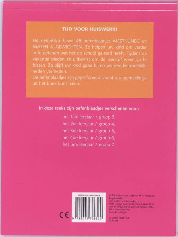 Gr 4 7-8 jaar: Met uitscheurbare blaadjes (Tijd voor huiswerk