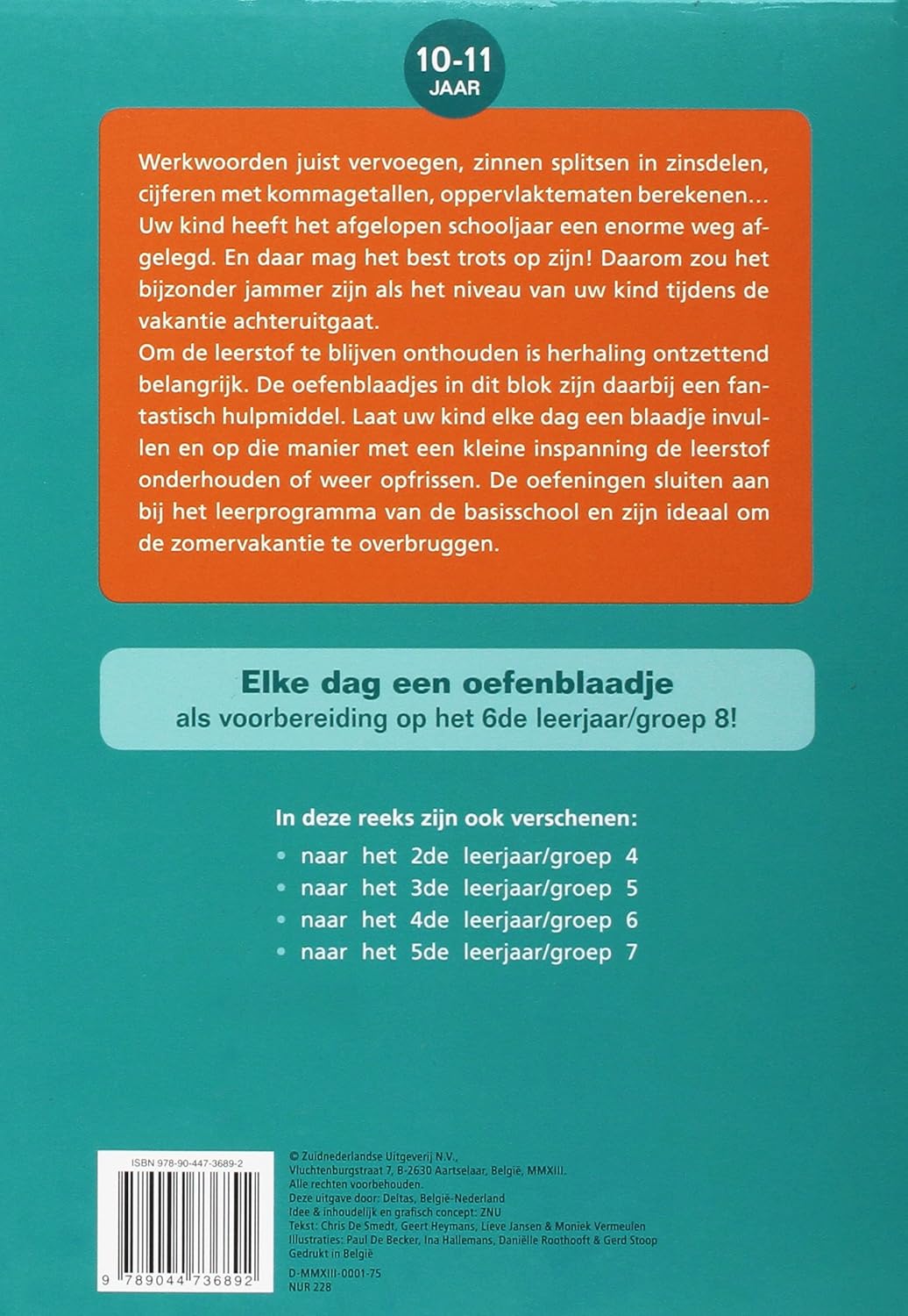 Vakantie oefenblaadjes "naar groep 8": herhalingsoefeningen taal en rekenen