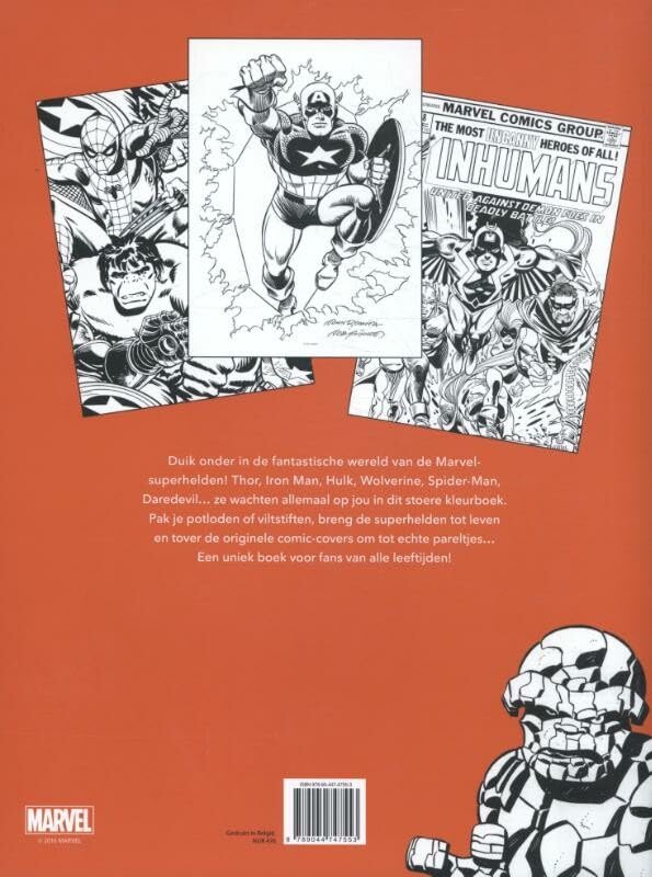 Het grote kleurboek: Uitscheurbare tekeningen (Marvel