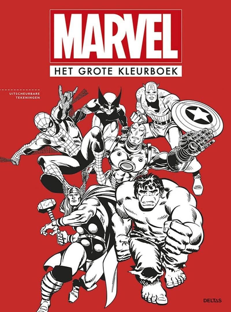 Het grote kleurboek: Uitscheurbare tekeningen (Marvel