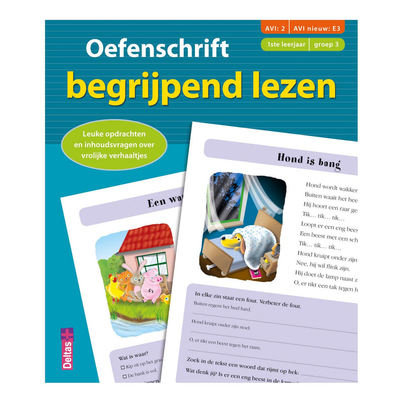 (AVI:2 AVI nieuw:E3) (1ste leerjaar - groep 3): Leuke opdrachten en inhoudsvragen over vrolijke verhaaltjes (Oefenschrift begrijpend lezen